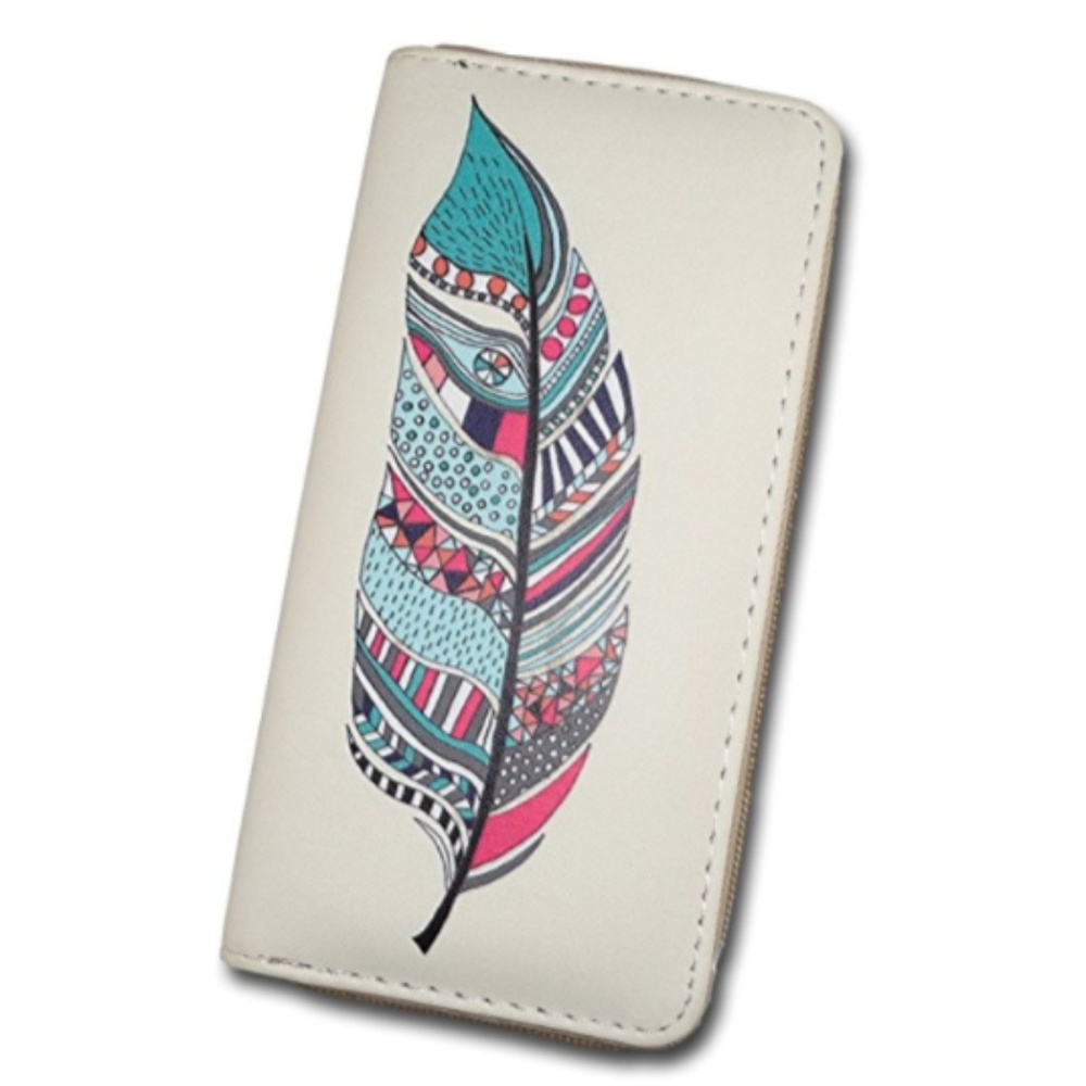 Feather Print Wallet - Picture 2 of 4